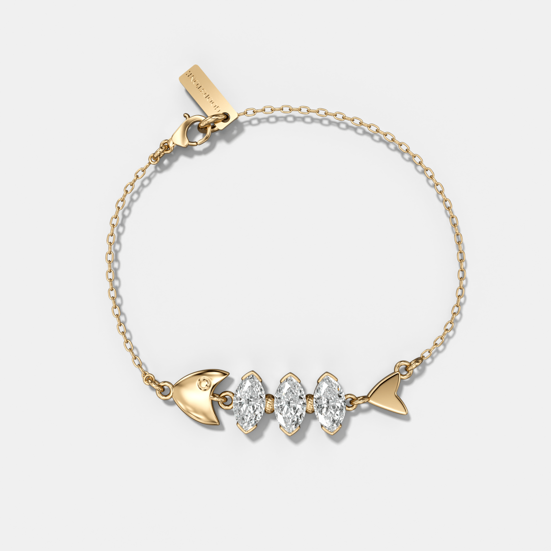 Pisces Bracelet with Marquise Cut Diamonds - GOODSTONE