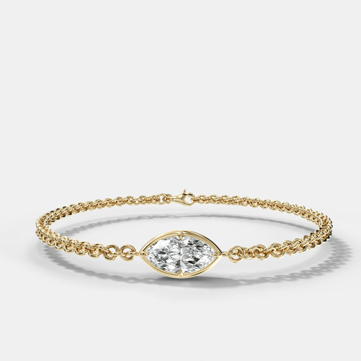 Single Club Bracelet with Marquise Cut Diamond - GOODSTONE