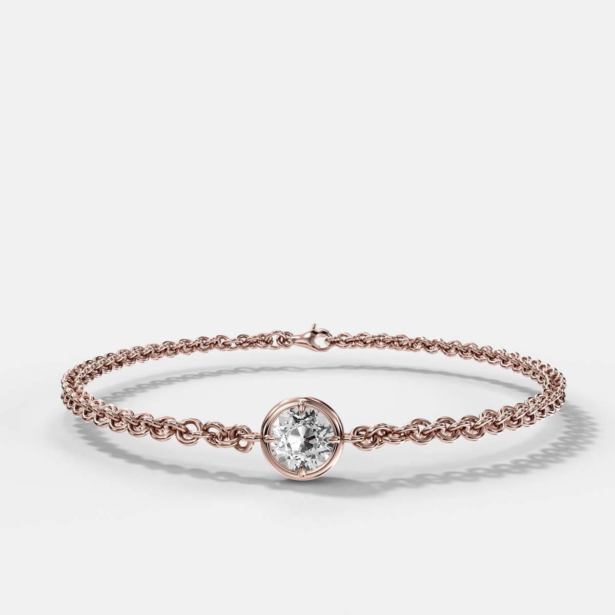 Single Club Bracelet with Old Euro Cut Diamond - GOODSTONE