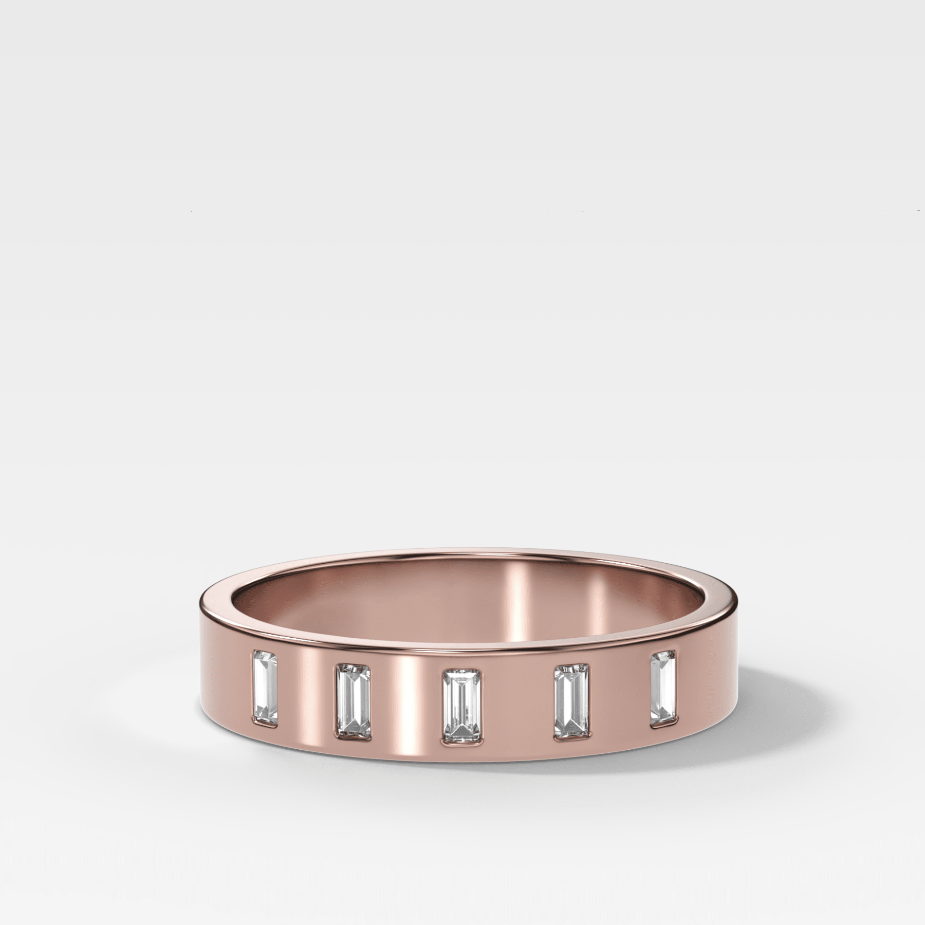 Spaced Baguette Wedding Band - GOODSTONE