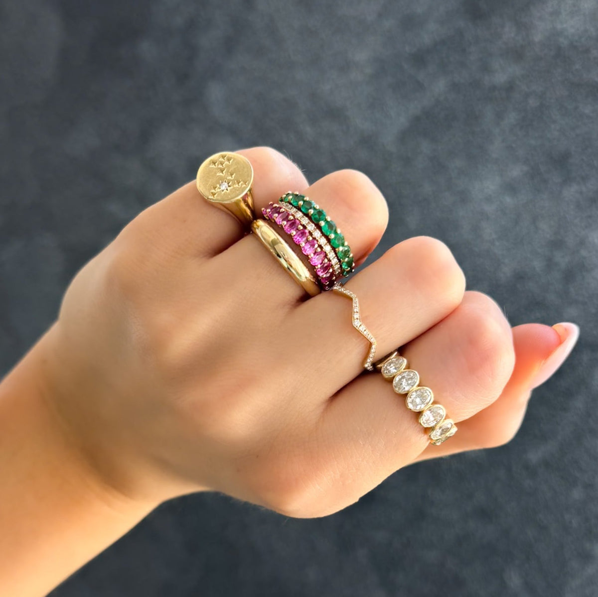 Starry Night Signet Ring - GOODSTONE