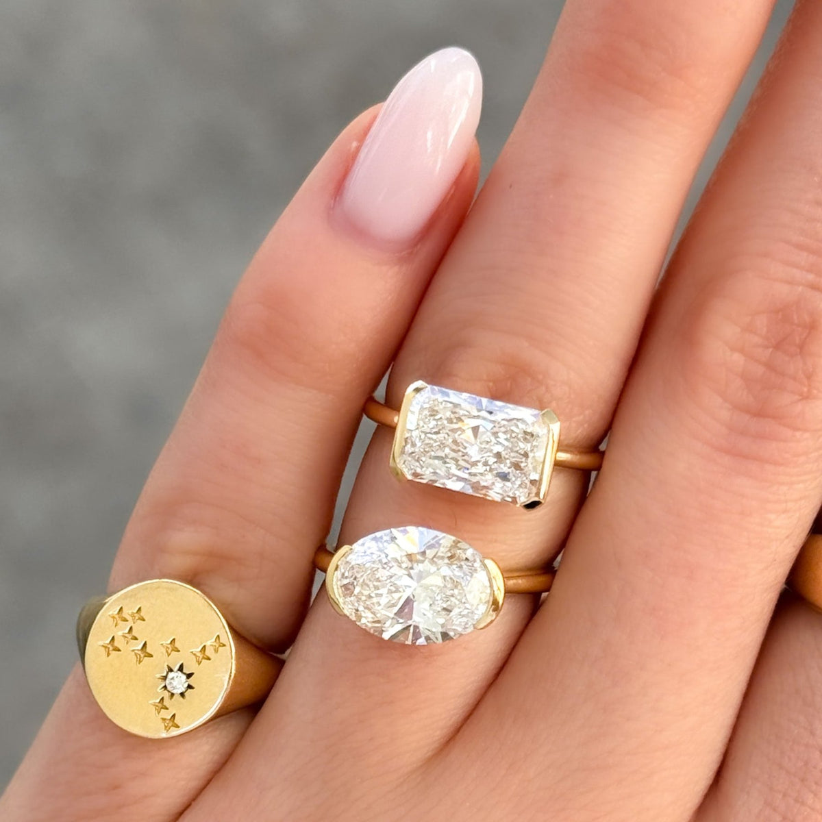 Starry Night Signet Ring - GOODSTONE