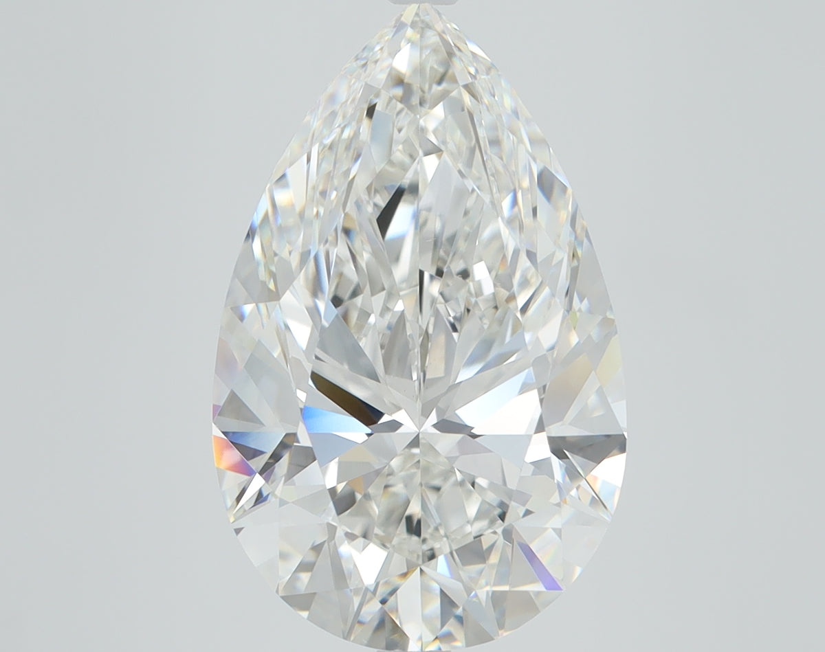 Pear 6.53ct F VS1