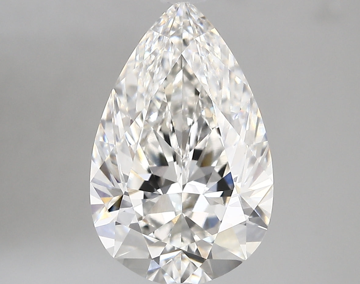 Pear 3.70ct F VVS2