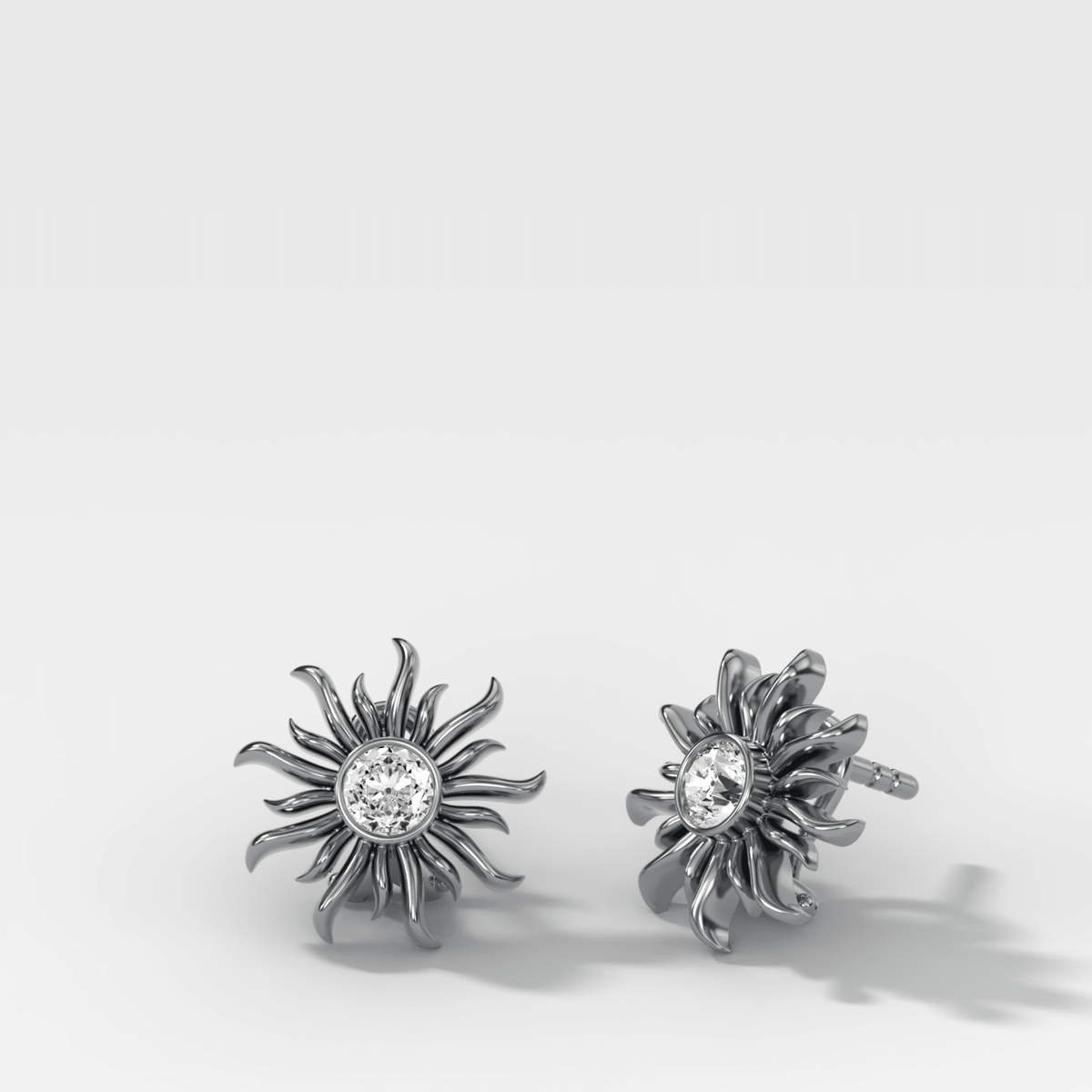 Sunlight Huggies with Old Euro Cut Diamonds - GOODSTONE