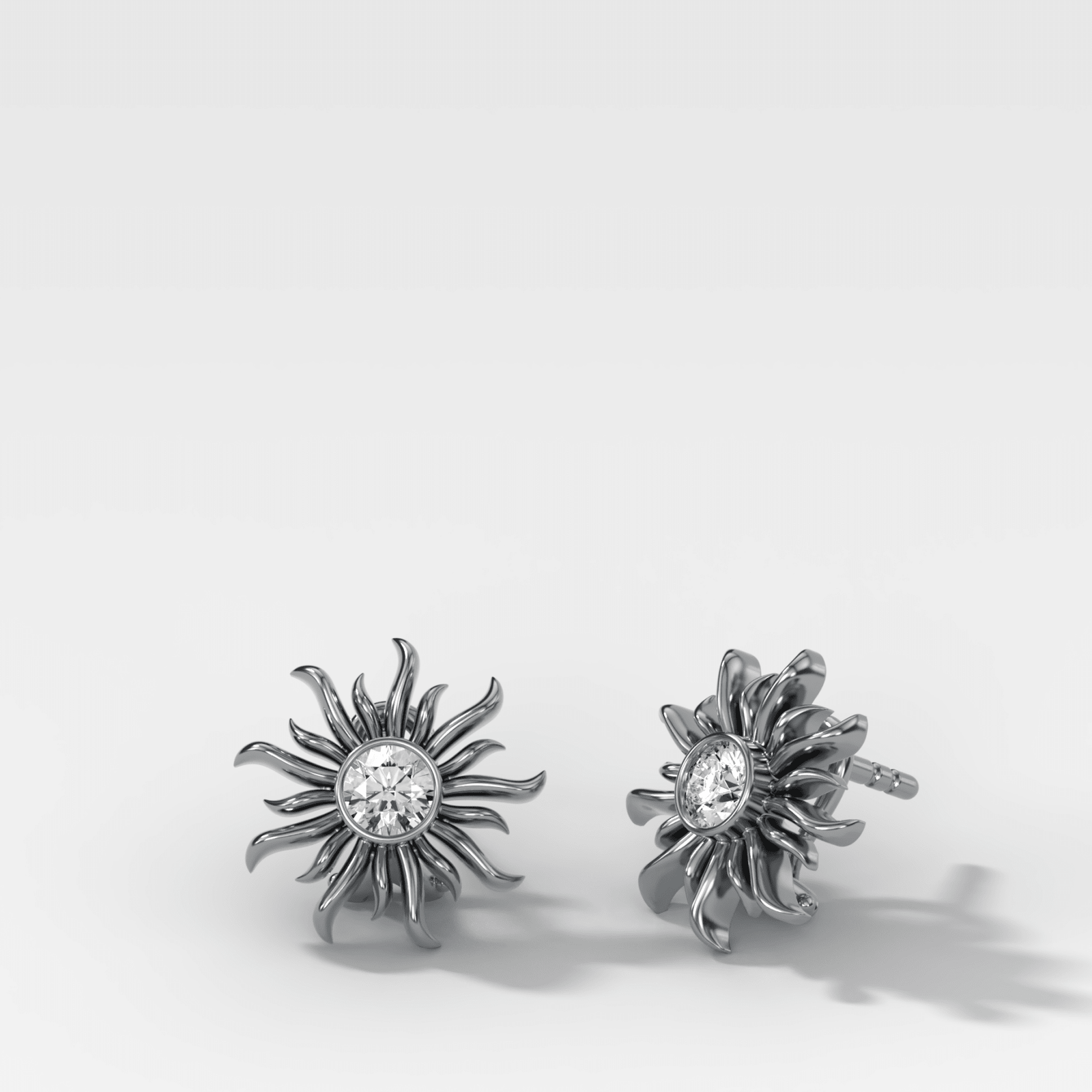 Sunlight Huggies with Round Cut Diamonds - GOODSTONE
