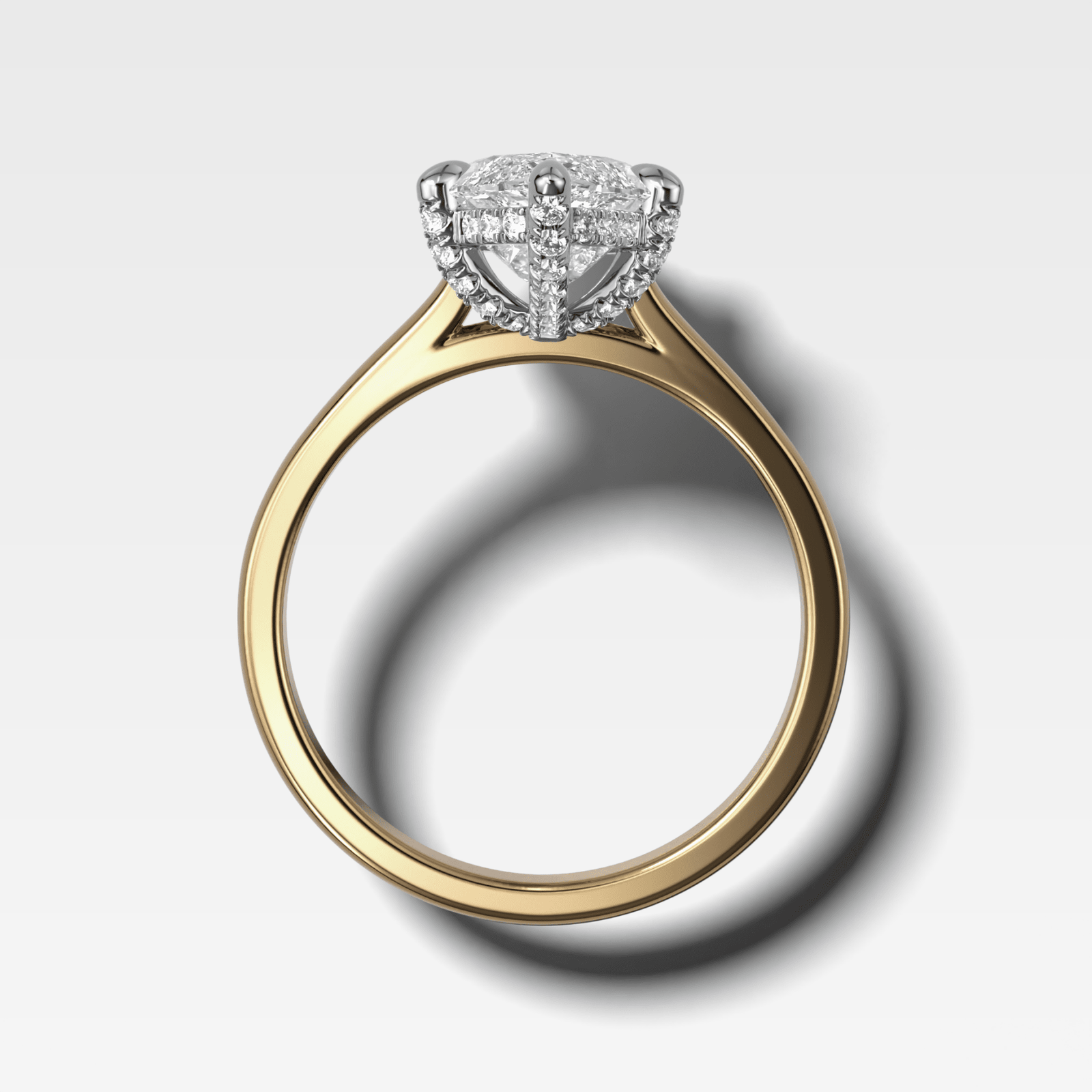Supernova Solitaire Engagement Ring With Marquise Cut Diamond - GOODSTONE