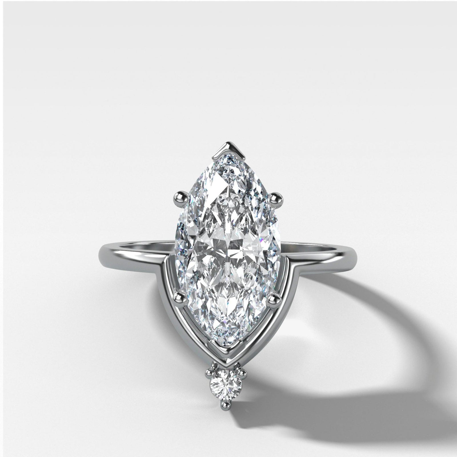 Taurus Engagement Ring with a Marquise Cut Diamond - GOODSTONE