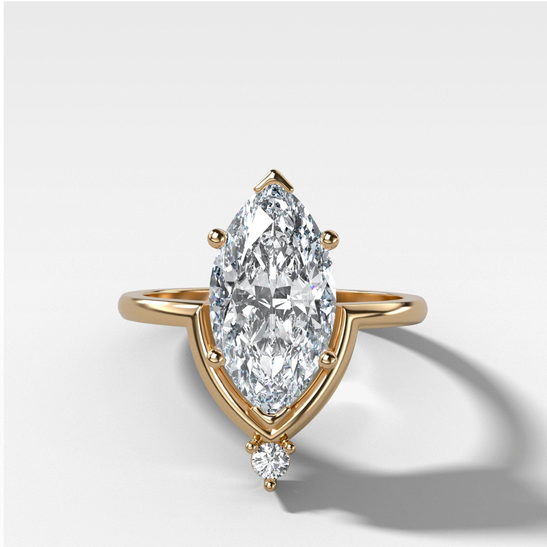 Taurus Engagement Ring with a Marquise Cut Diamond - GOODSTONE