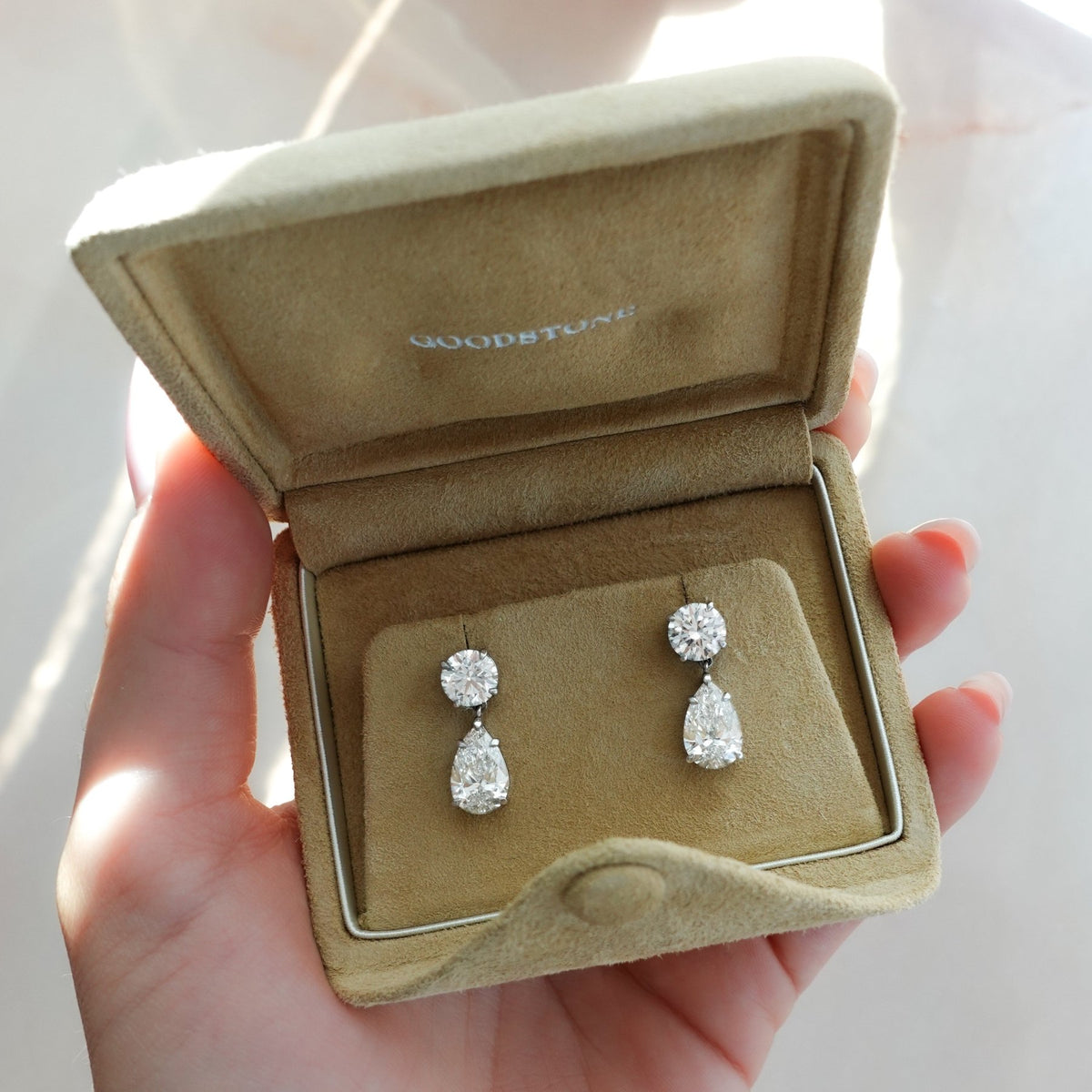 Teardrop Diamond Earrings - GOODSTONE
