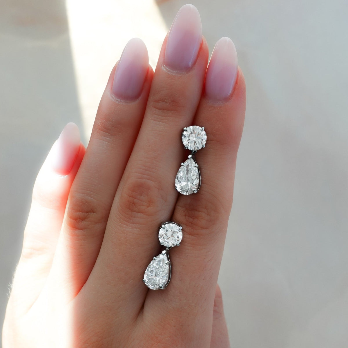 Teardrop Diamond Earrings - GOODSTONE