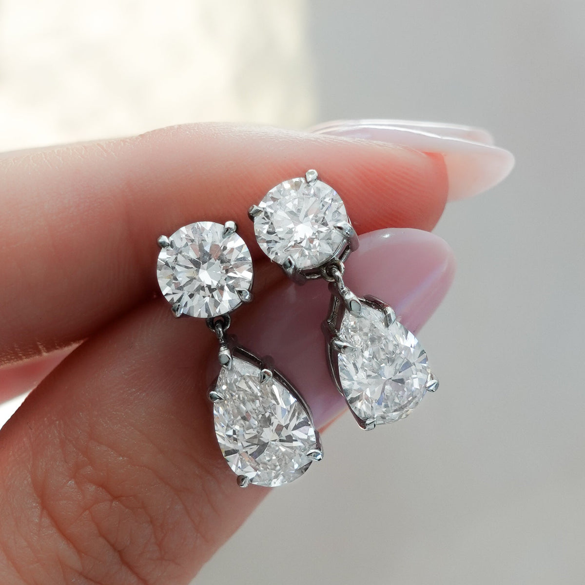 Teardrop Diamond Earrings - GOODSTONE
