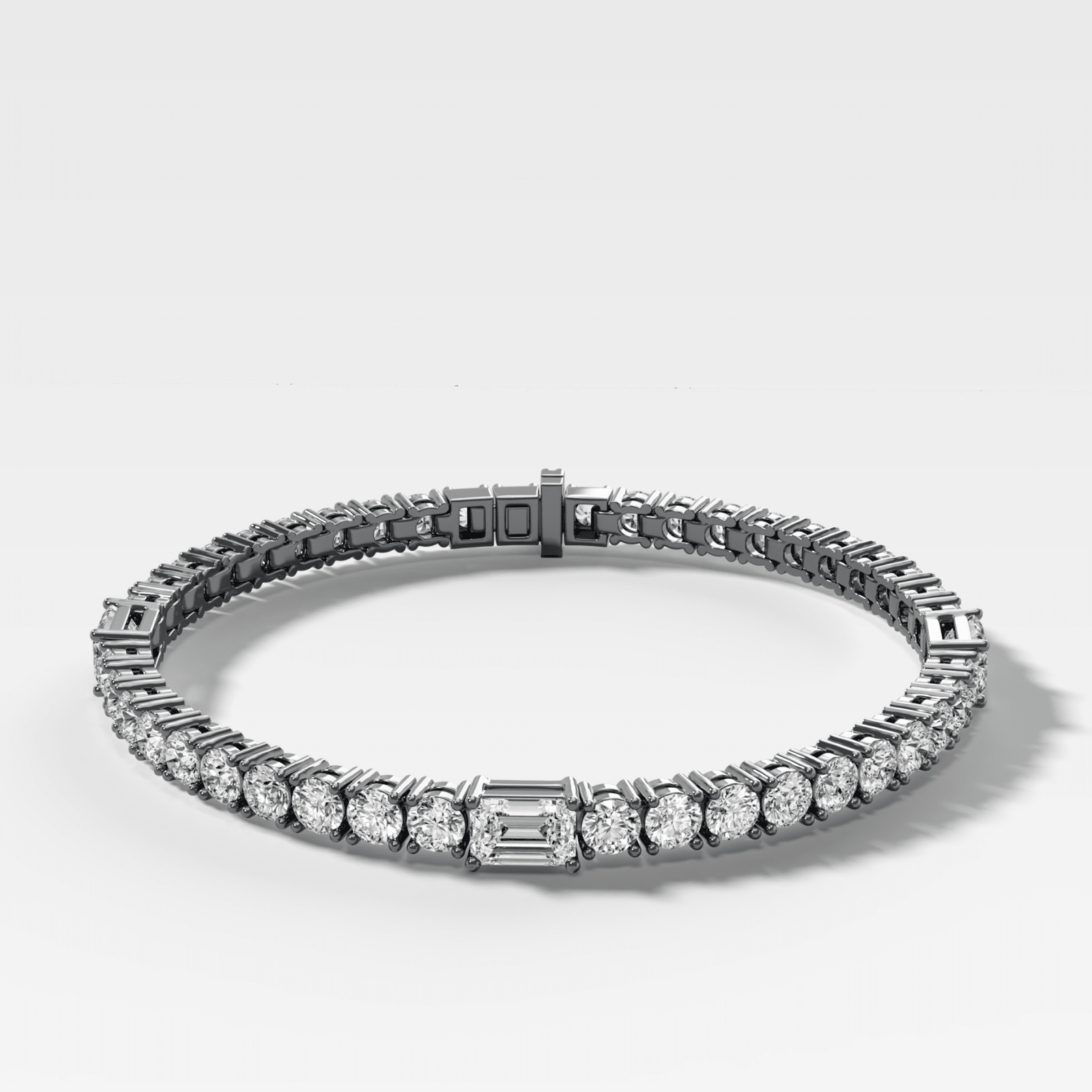 Triplet Emerald Cut Tennis Bracelet (10.00 carat) - GOODSTONE