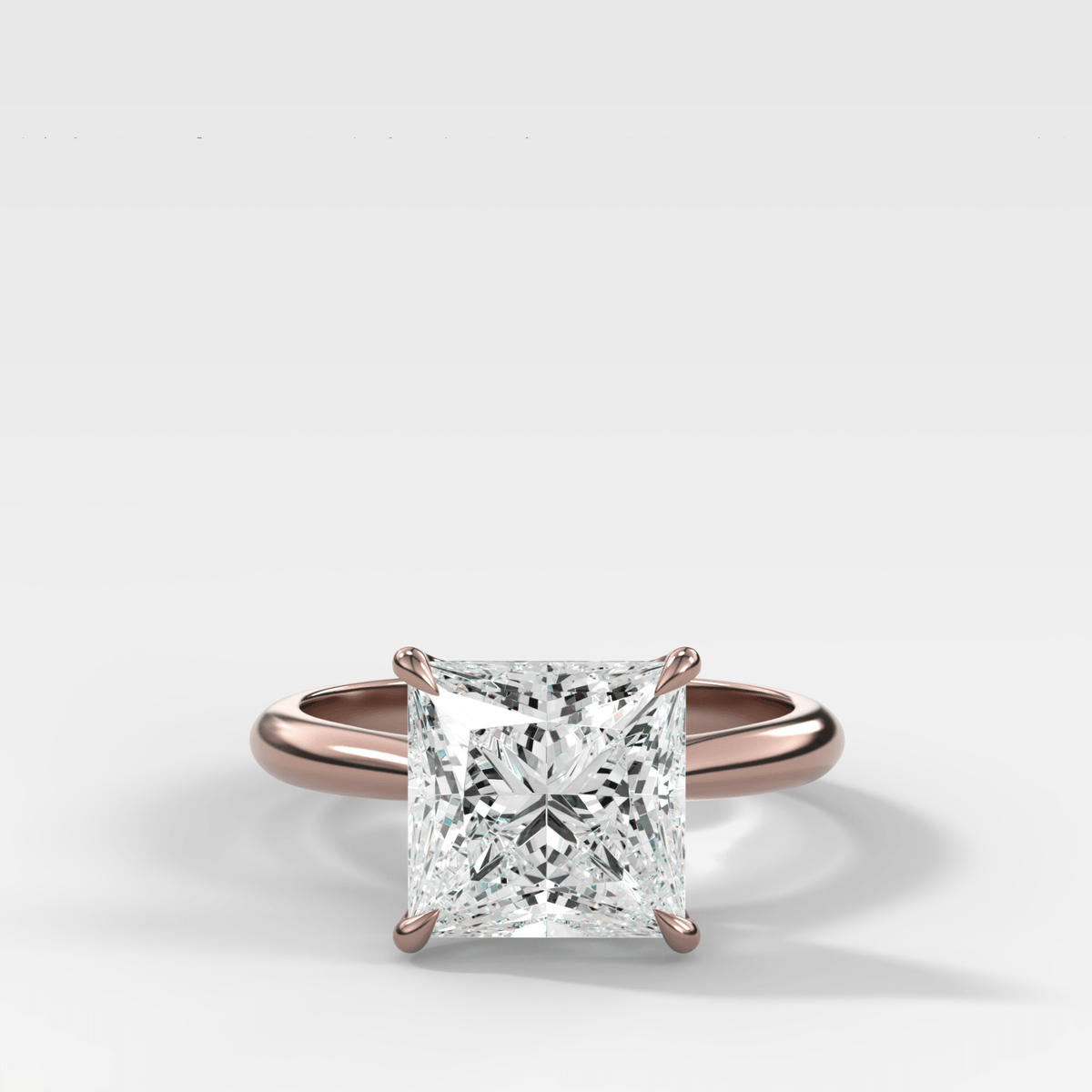 Tulip Cathedral Solitaire with Princess Cut Diamond - GOODSTONE