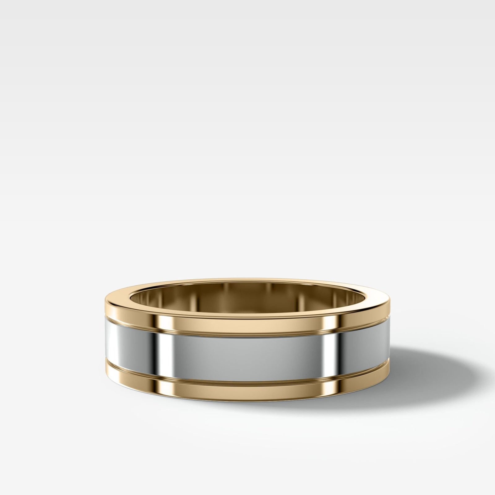 Two Tone Finest Wedding Band 6mm - GOODSTONE