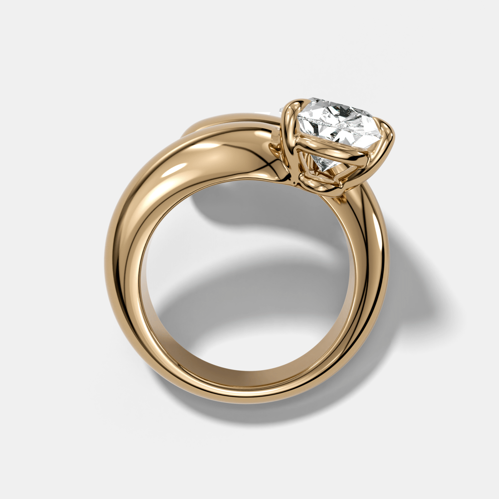 Wrap Engagement Ring with Pear Cut Diamond - GOODSTONE