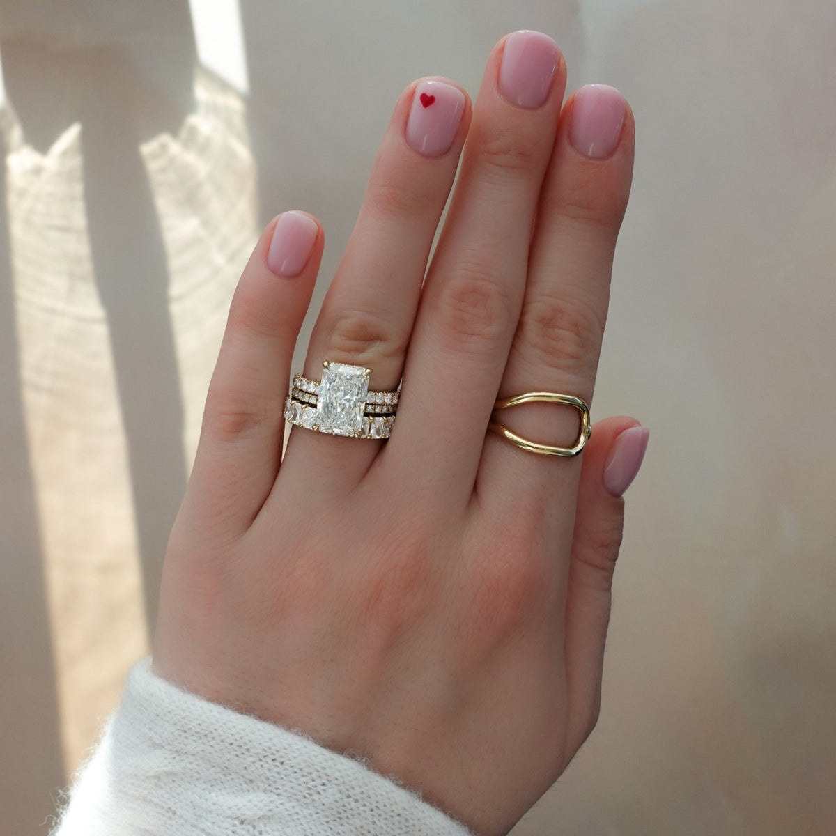 Zenith Engagement Ring With Elongated Radiant Cut Diamond - GOODSTONE