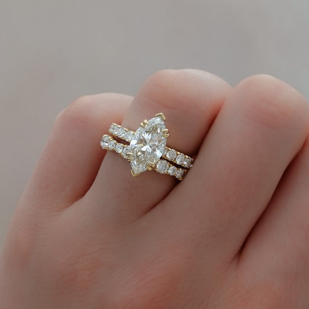 Zenith Engagement Ring With Marquise Cut Diamond - GOODSTONE