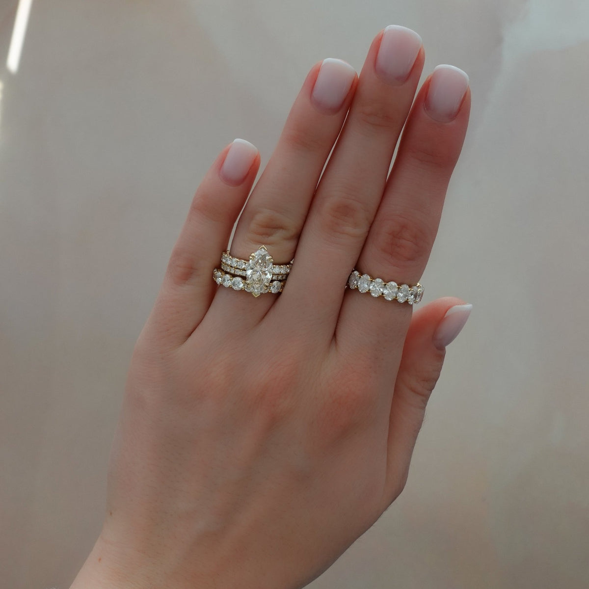 Zenith Engagement Ring With Marquise Cut Diamond - GOODSTONE