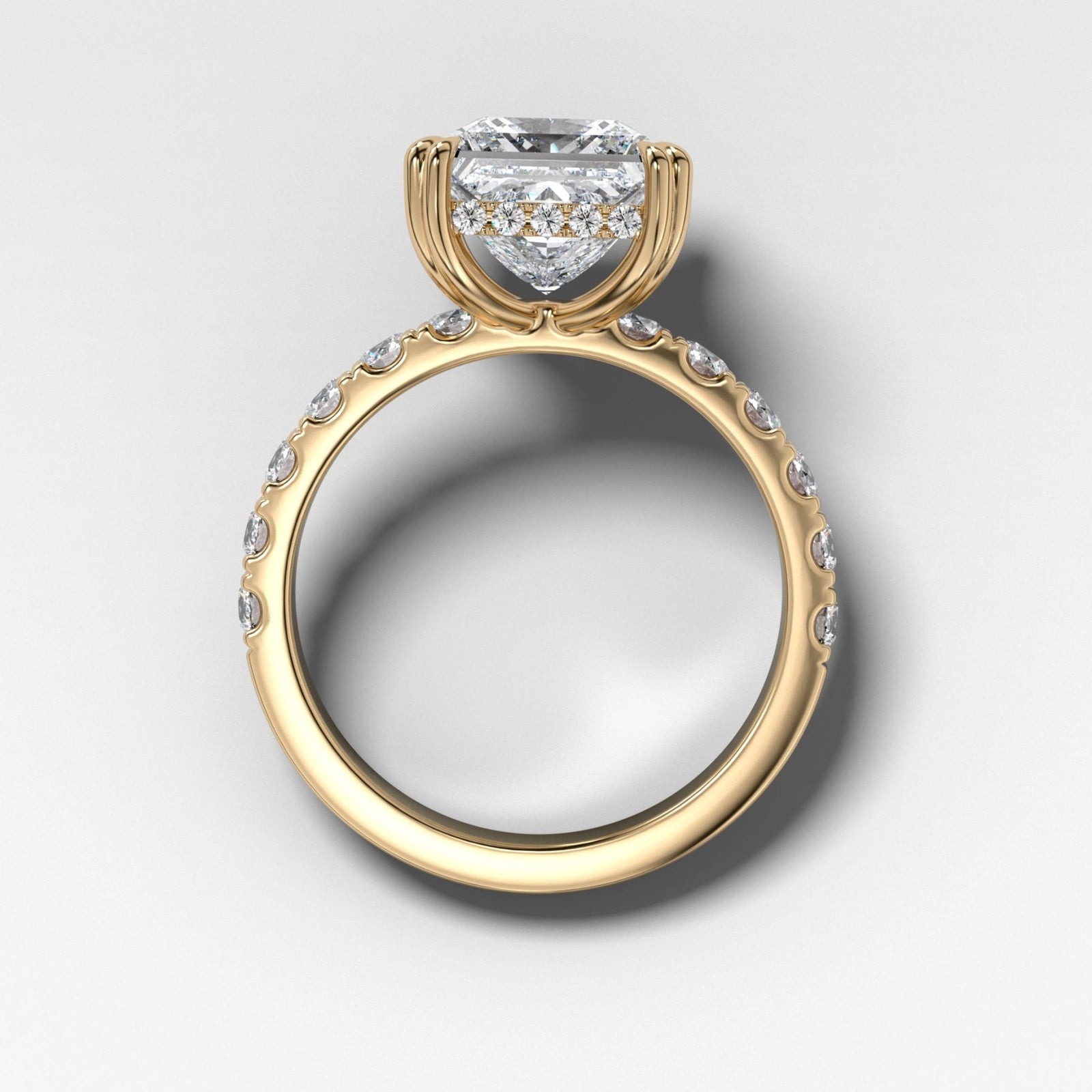 Zenith Engagement Ring With Princess Cut Diamond - GOODSTONE