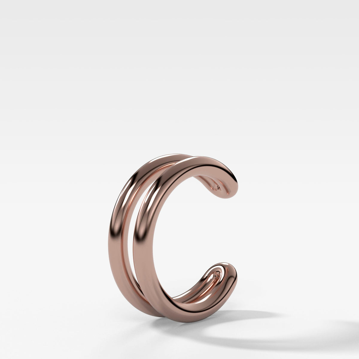 Negative Space Ear Cuff Single by Good Stone available in Rose Gold