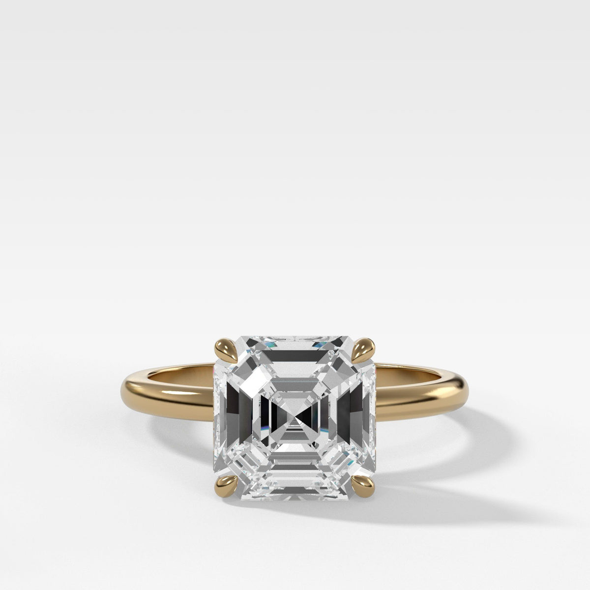 Solitario Creciente Con Corte Asscher GoodStone