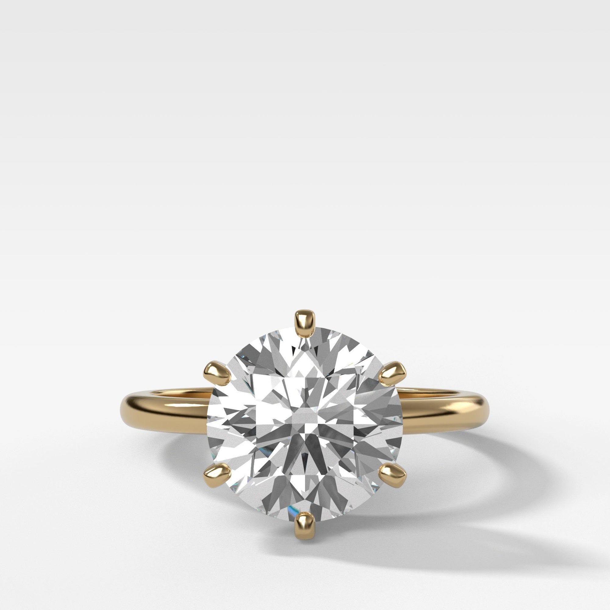 Nova Solitaire by Good Stone in Yellow Gold