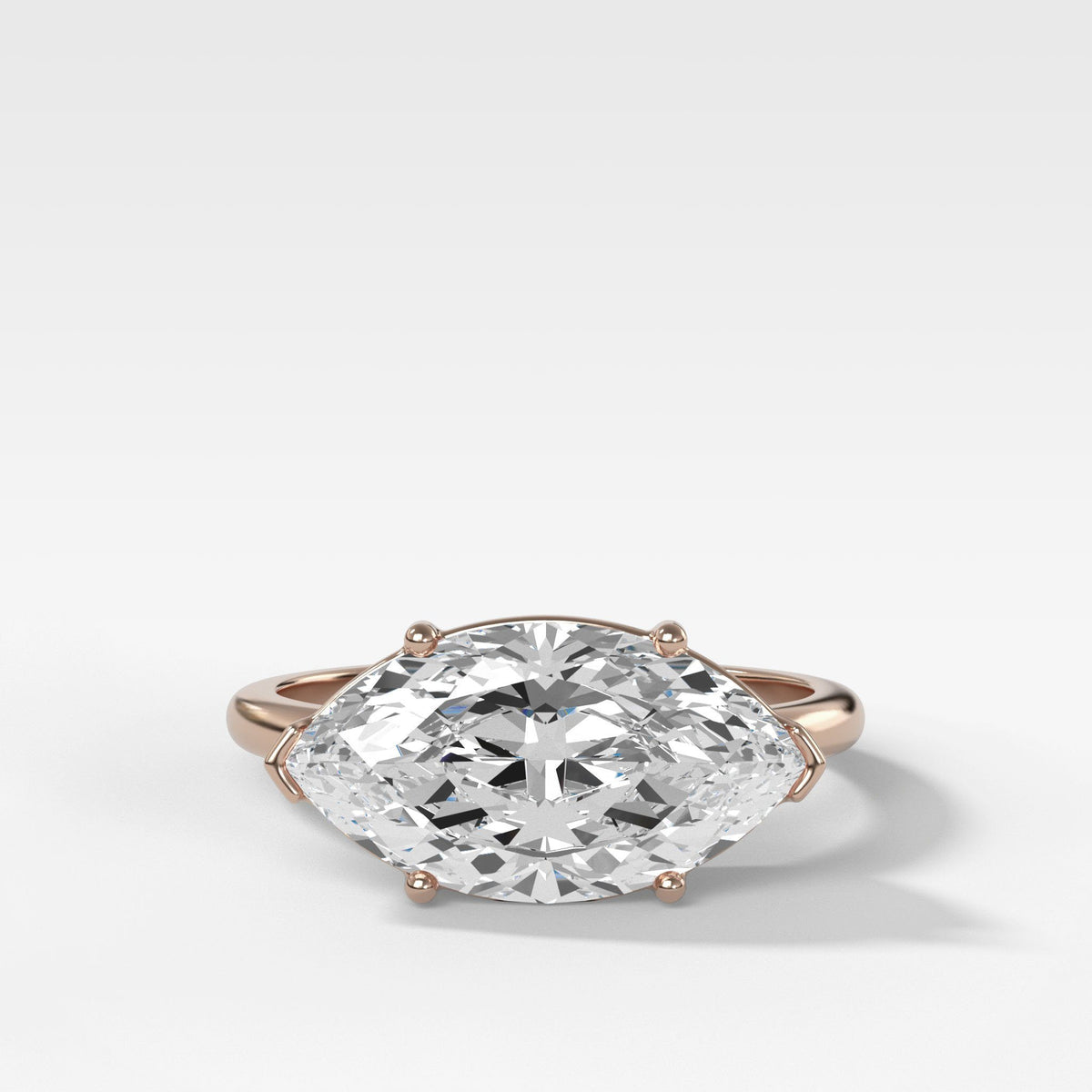 Perigee East West Ring by Good Stone in Rose Gold