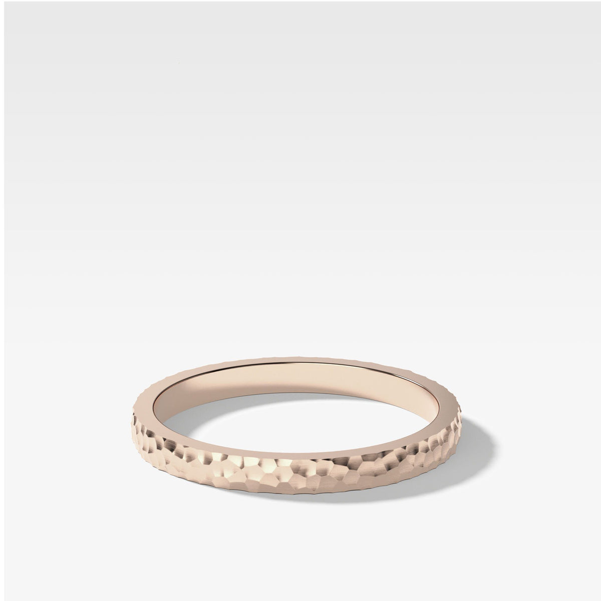 Hammered Band by Good Stone in Rose Gold