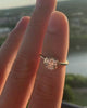 Half Bezel Solitaire Engagement Ring With Cushion Cut by Good Stone available in Gold and Platinum