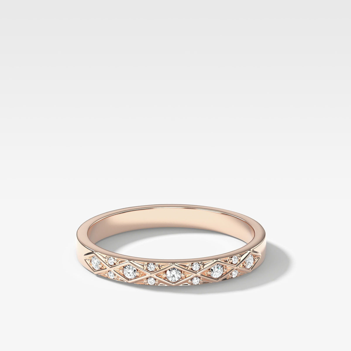 Diana Diamond Band by Good Stone in Rose Gold