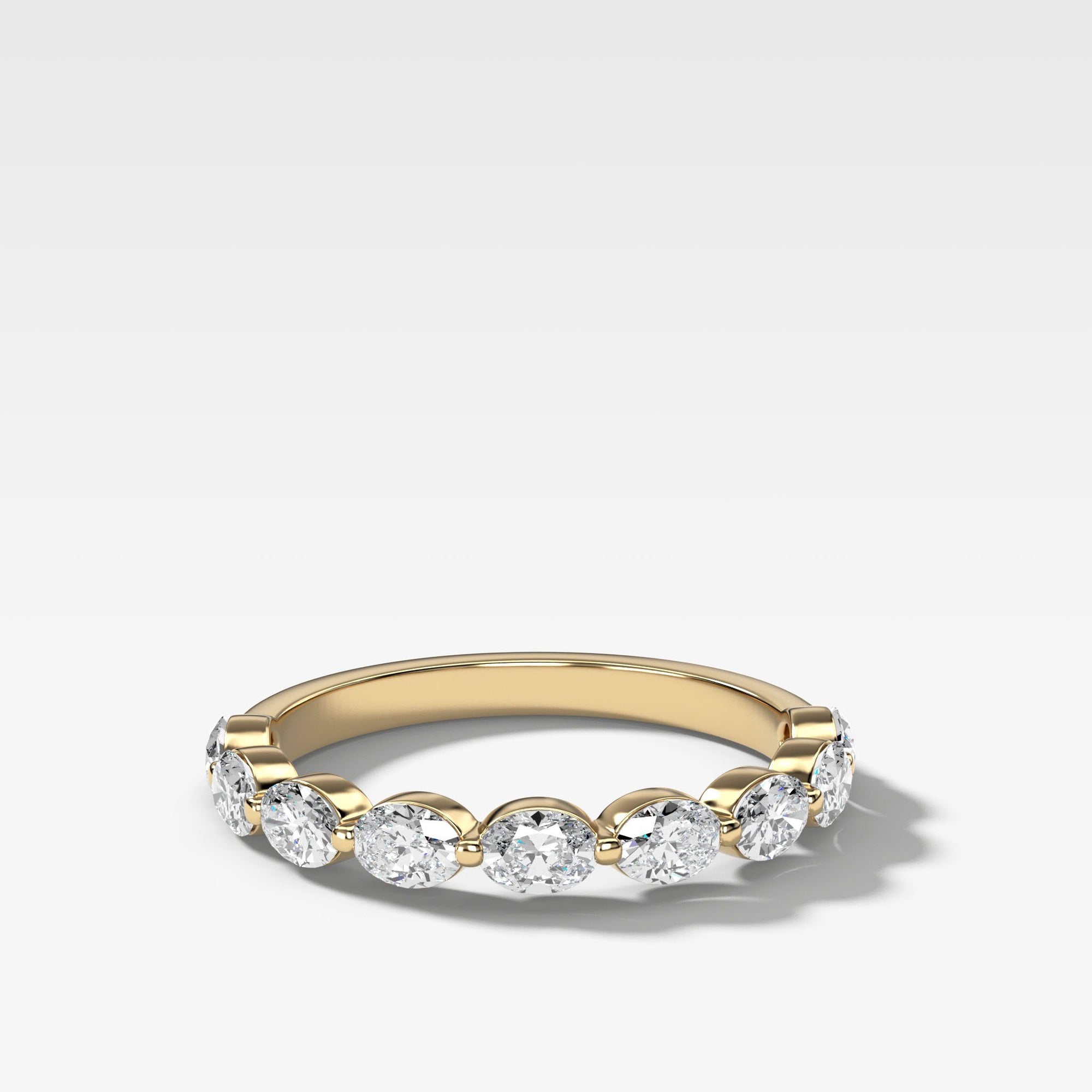 Oval Megastellar Band by Good Stone in Yellow Gold