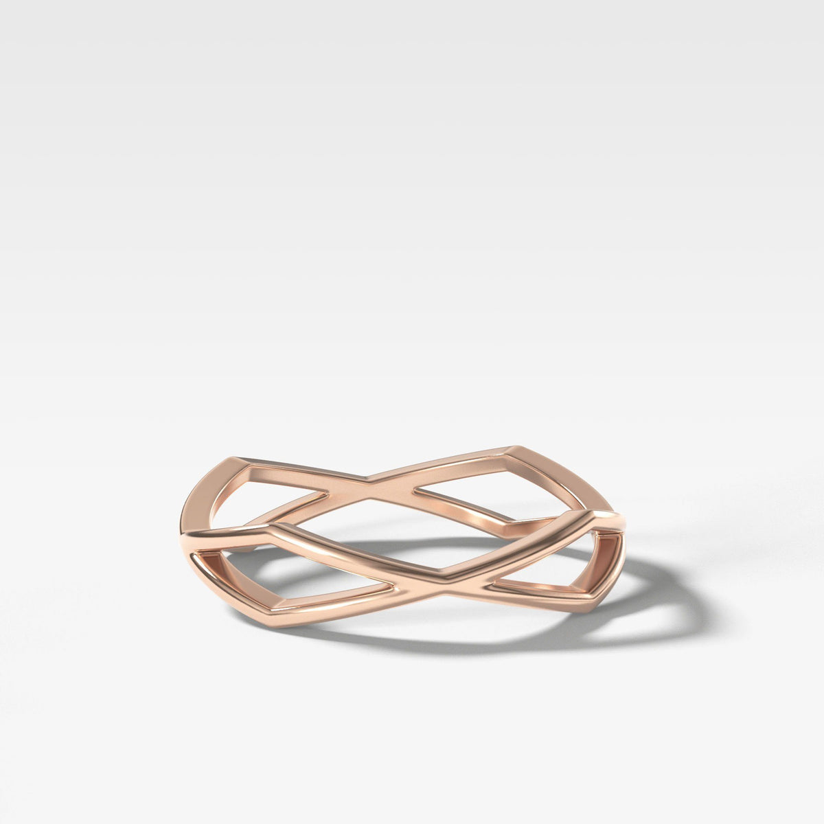 Geometric Eternity Band by Good Stone in Rose Gold