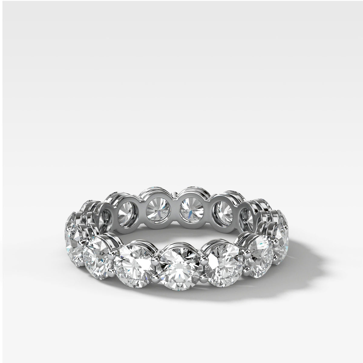 Round Constellation Eternity Band by Good Stone in White Gold
