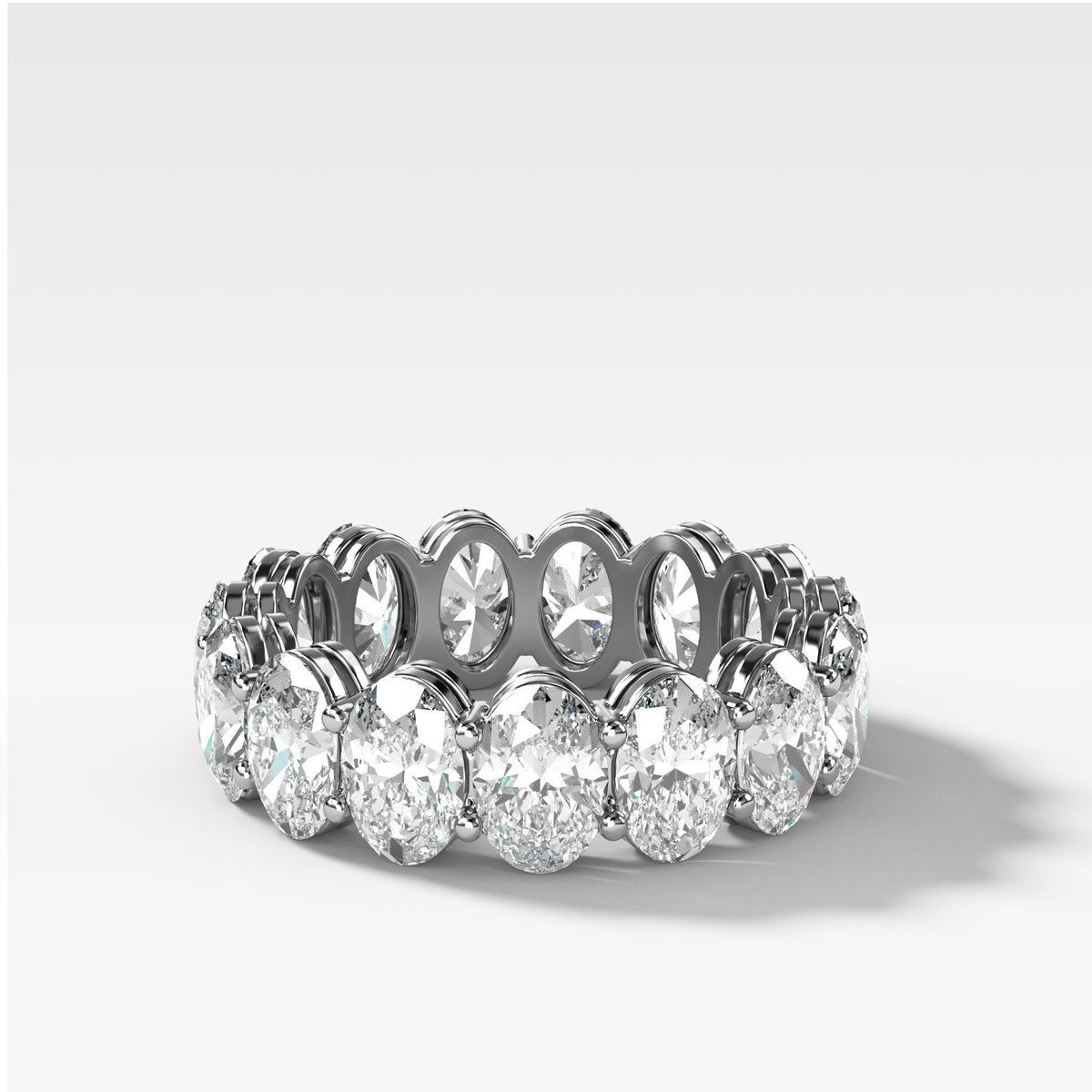 Oval Constellation Eternity Band by Good Stone in White Gold