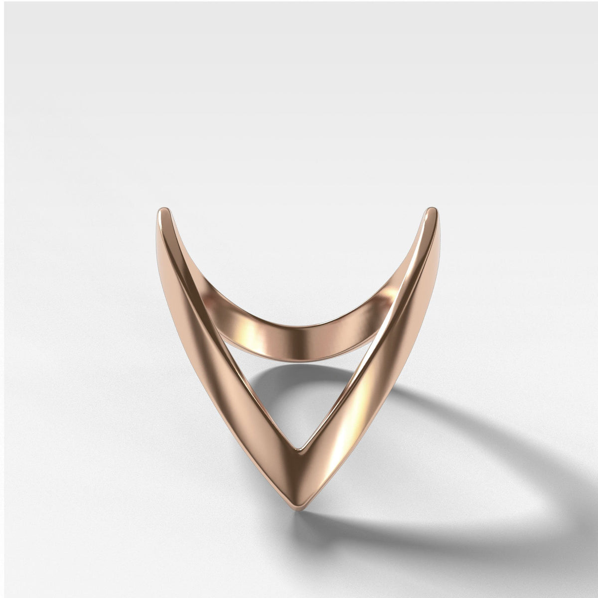 Chevron Band by Good Stone in Rose Gold