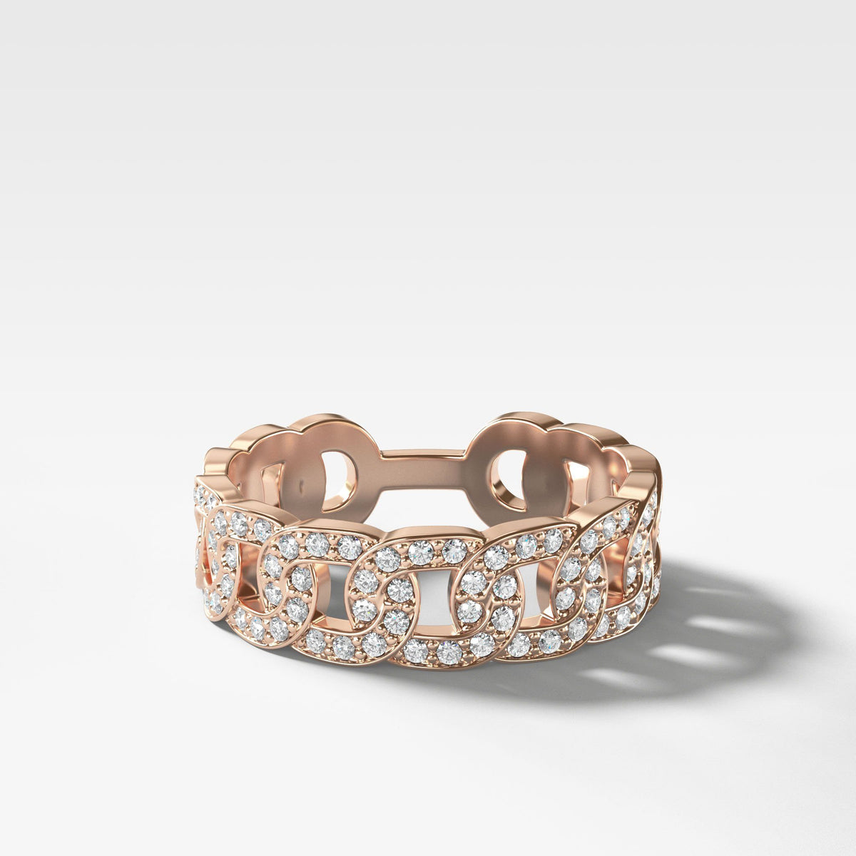 Linked Chain Stacker by Good Stone in Rose Gold