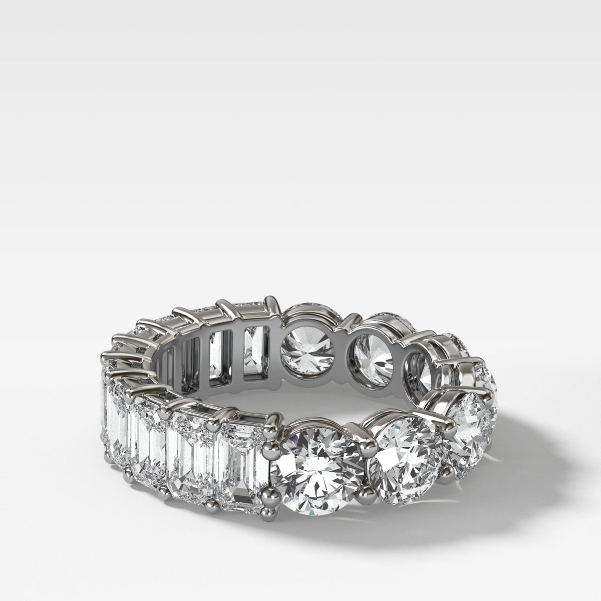 Reversible Diamond Eternity band by Good Stone in White Gold