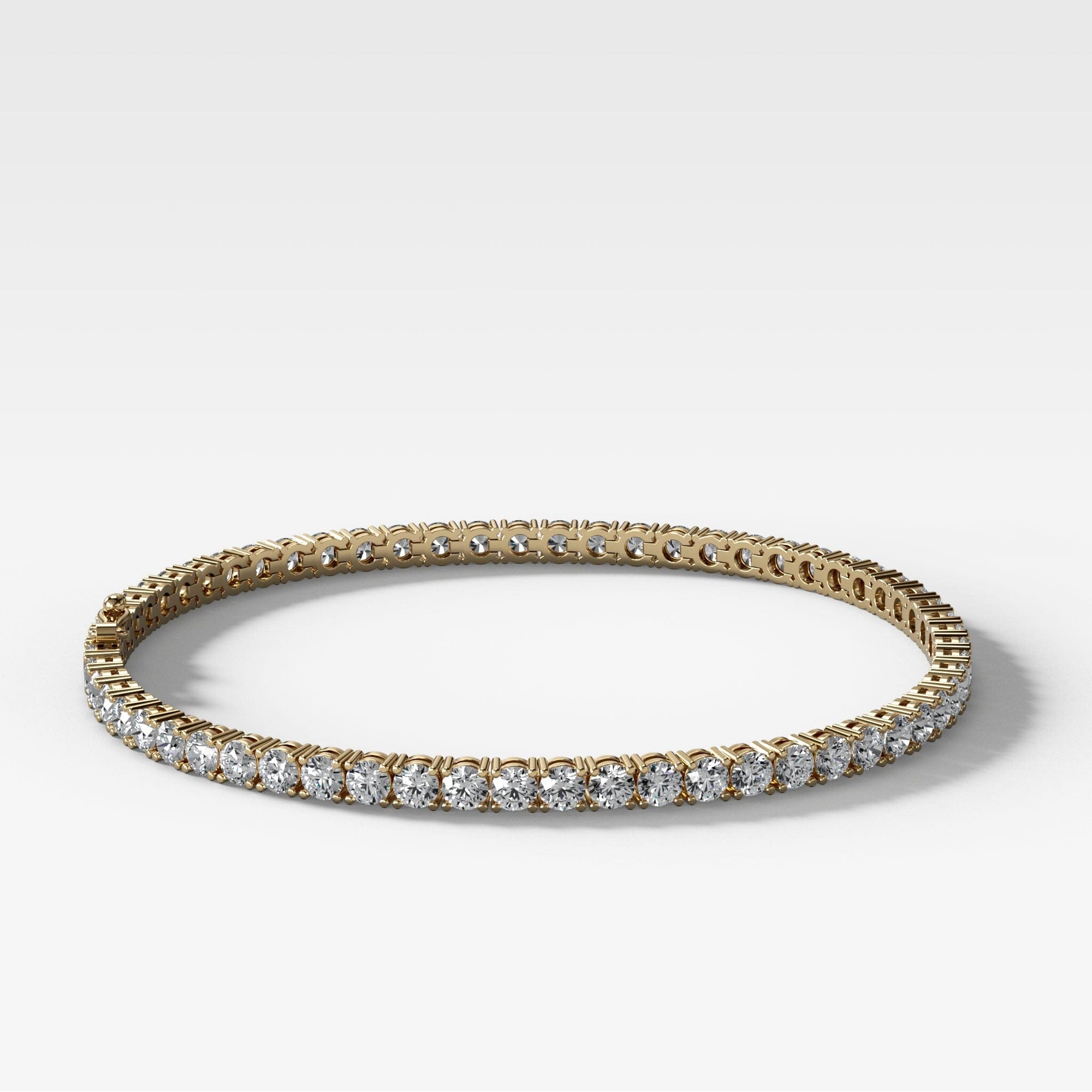 Tennis Bracelet by Good Stone in Yellow Gold