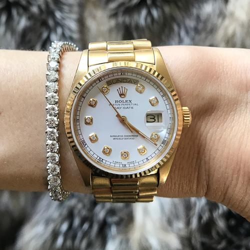 88 Presidential Rolex Day-Date 18K Yellow Gold available in Gold and Platinum by Good Stone