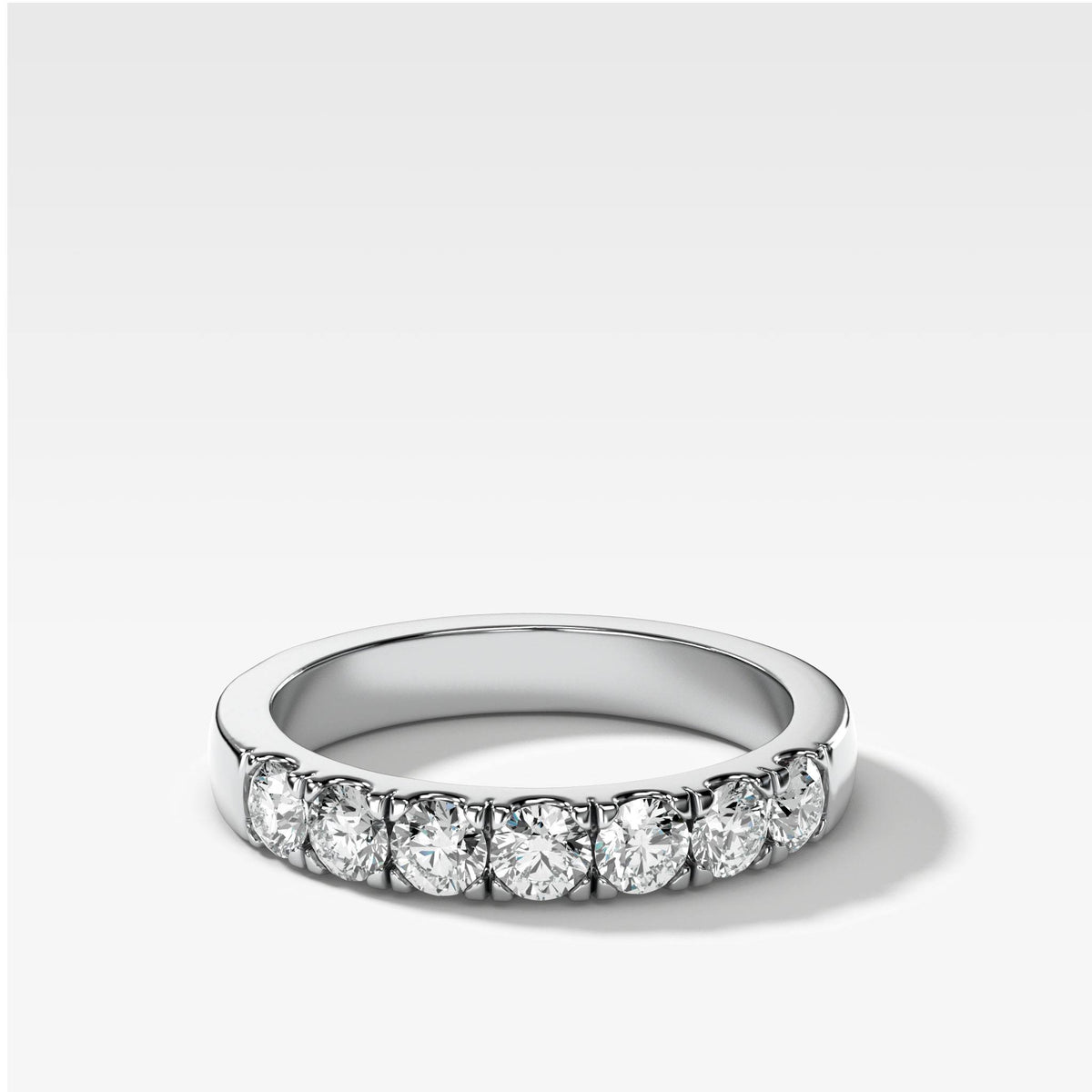 Jumbo Pavé Diamond Wedding Band by Good Stone available in Gold and Platinum