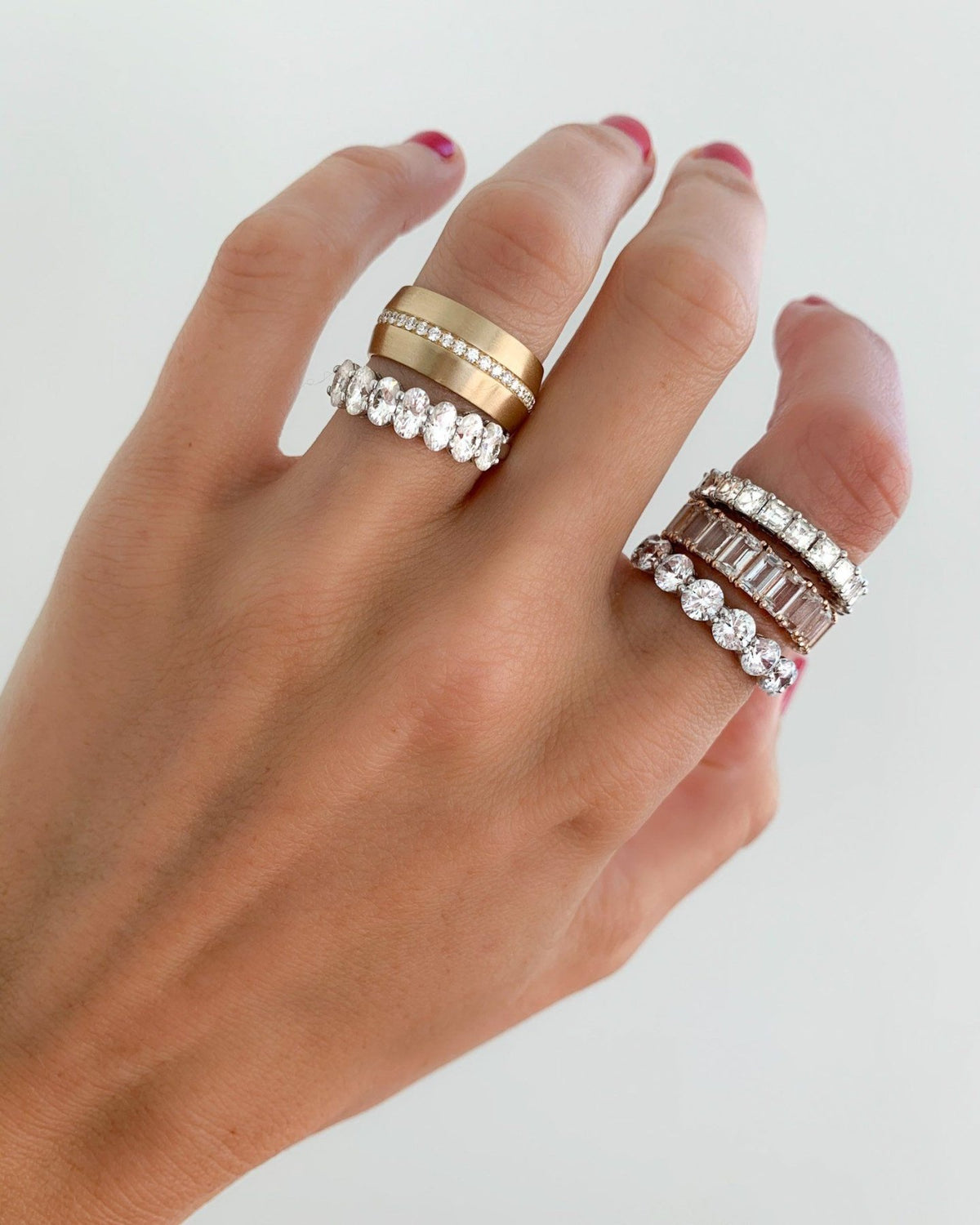 Asscher Cut Diamond Eternity Band - GOODSTONE