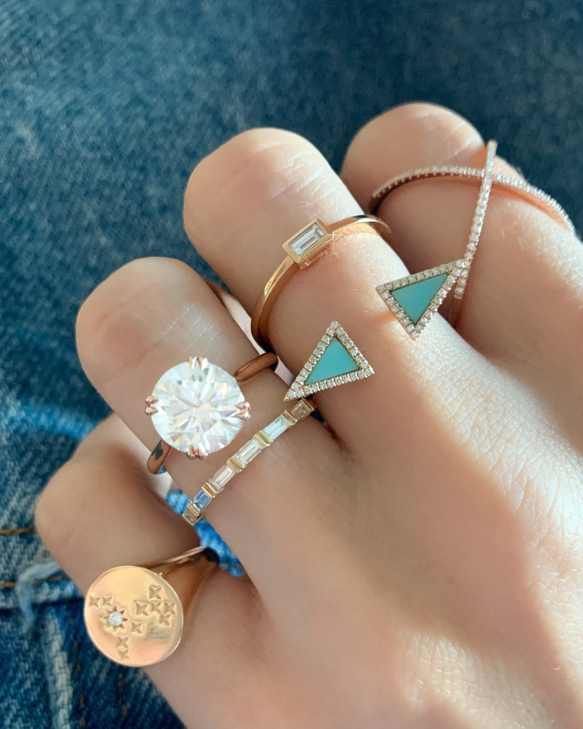 Baguette Bezel Stacker - GOODSTONE