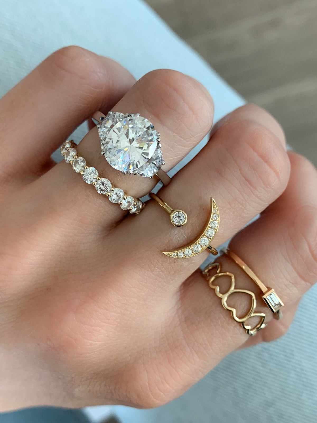Baguette Bezel Stacker - GOODSTONE