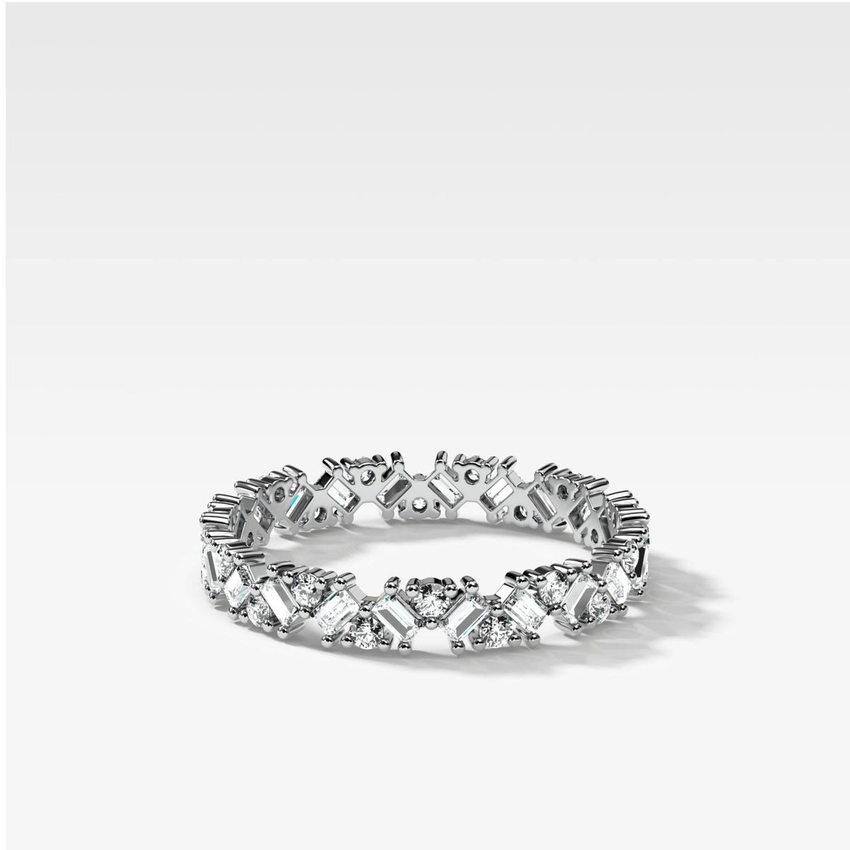 Baguette Diamond Medley Eternity Band - GOODSTONE