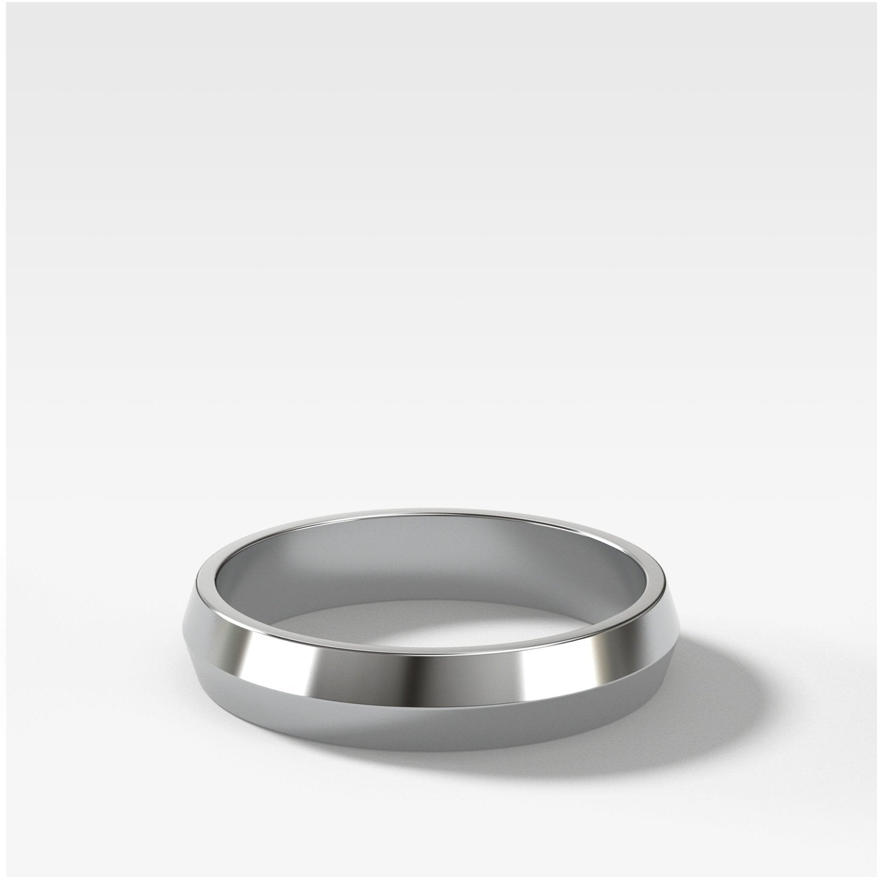 Butter Knife Edge Wedding Band (4mm) - GOODSTONE