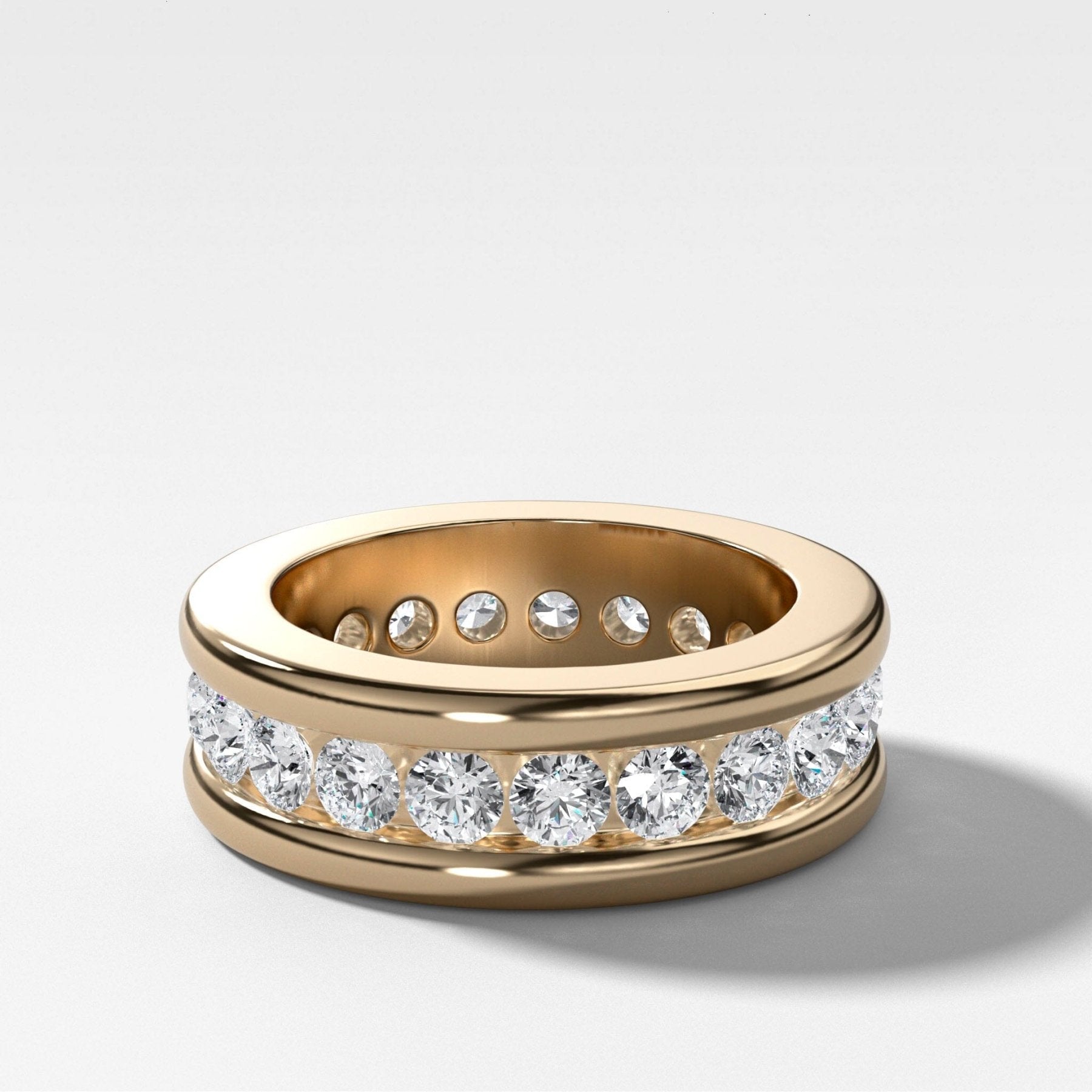 Chunky Channel Set Eternity band - GOODSTONE