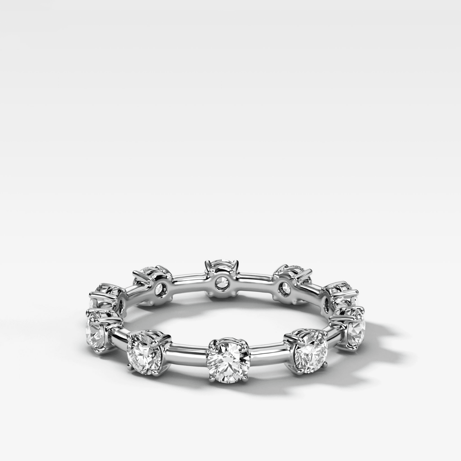 Claw Diamond Band: Jumbo Spaced Eternity Band - GOODSTONE