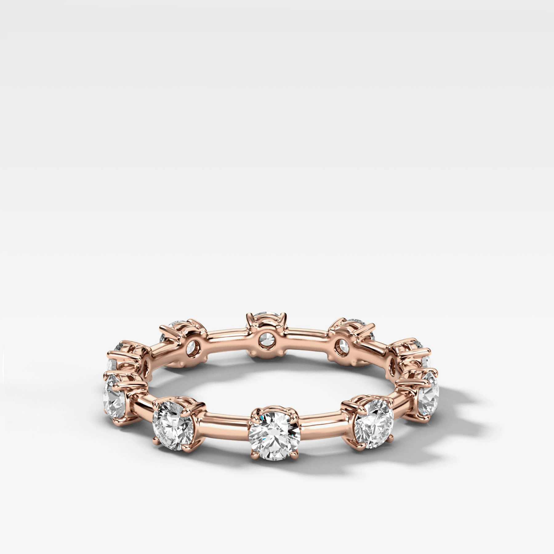 Claw Diamond Band: Jumbo Spaced Eternity Band - GOODSTONE