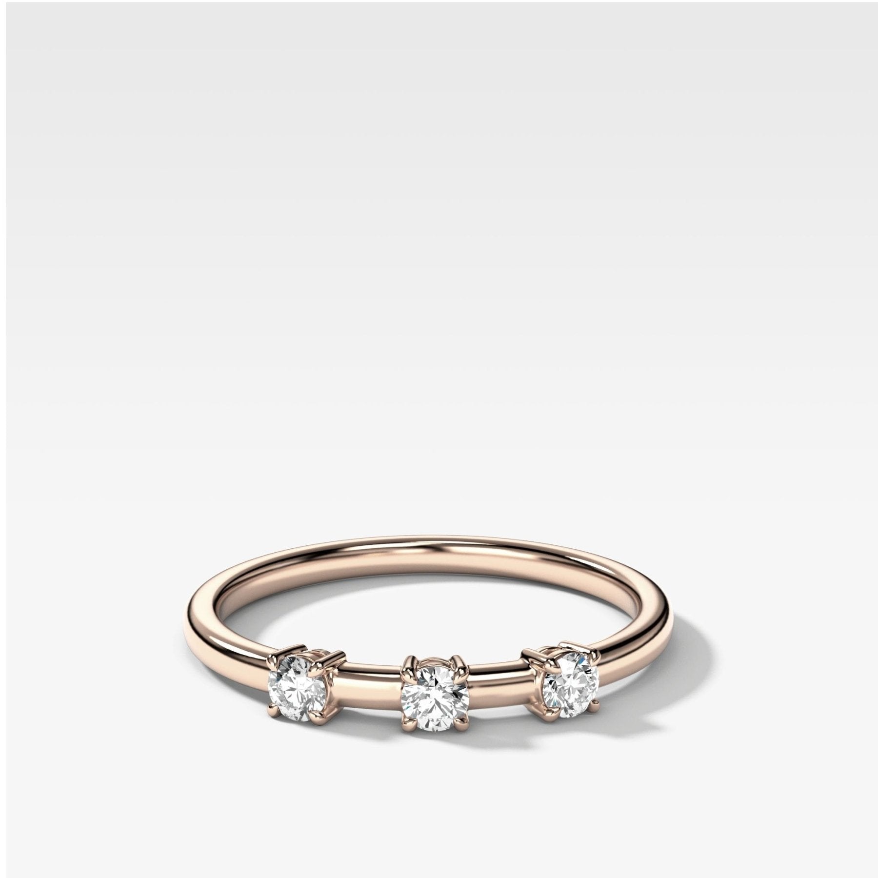 Claw Diamond Band: Trio Wedding Band - GOODSTONE
